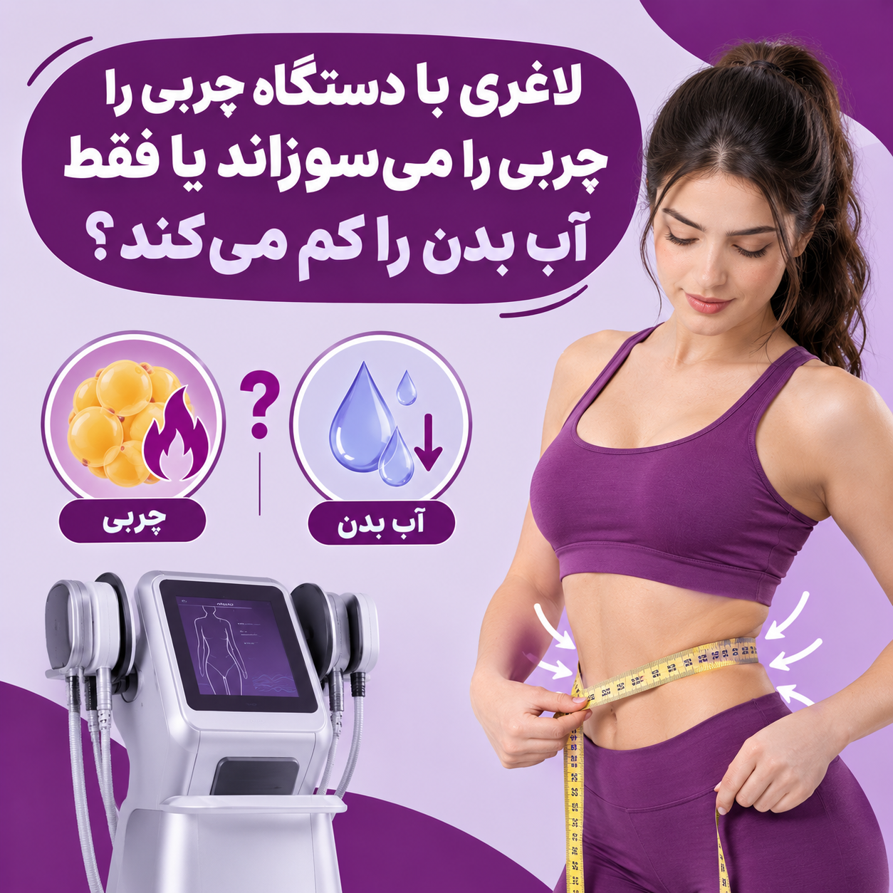 لاغری با دستگاه چربی را می ‌سوزاند یا فقط آب بدن را کم می ‌کند؟